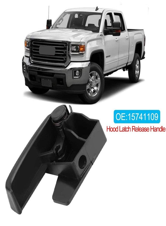 TEANTECH Hood Release Handle, Hood Latch Release Pull Handle 15741109 Replacement for 1995-2007 Chevrolet Chevy GMC Cadillac C3500 C1500 K1500 Truck Latch Cable Interior Pull - Image 5